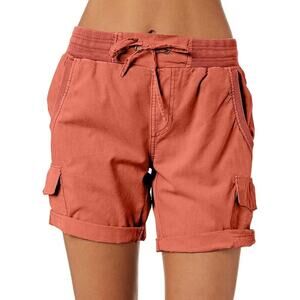 Dokotoo Size 2XL Relaxed Fit High Waist Casual Hiking Outdoor Shorts